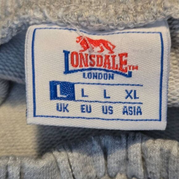 Lonsdale London Men’s Sweatpants Size Large  Pockets Gray - Picture 6 of 6